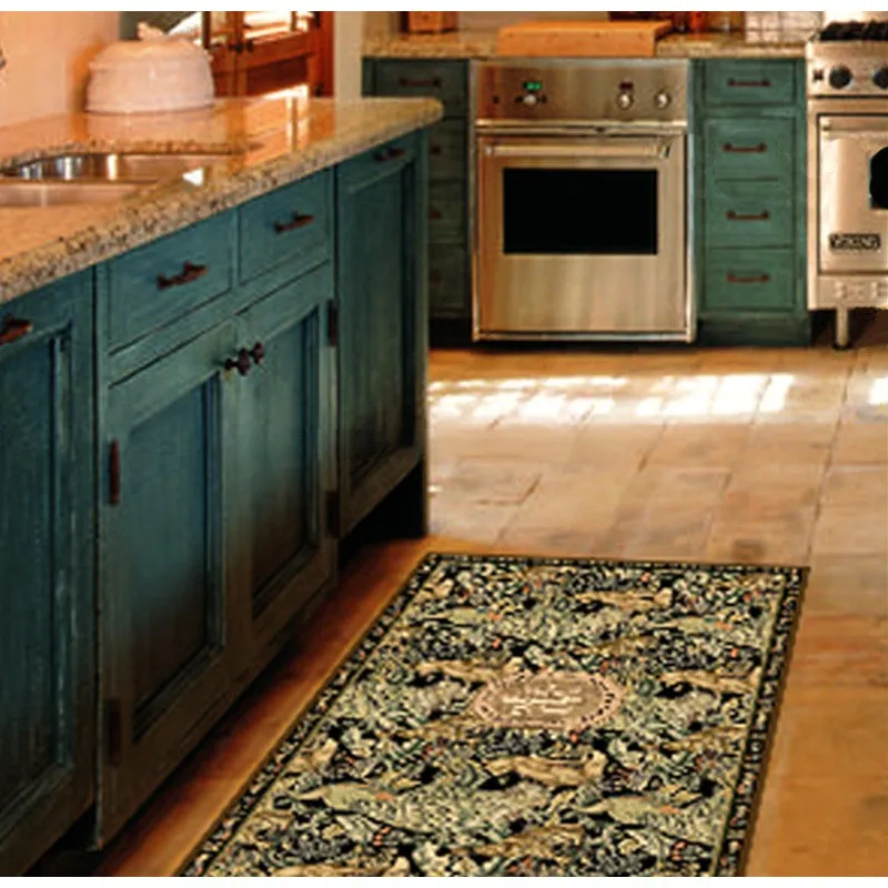 Retro Charm Animals Easy Clean Non-Slip Rug