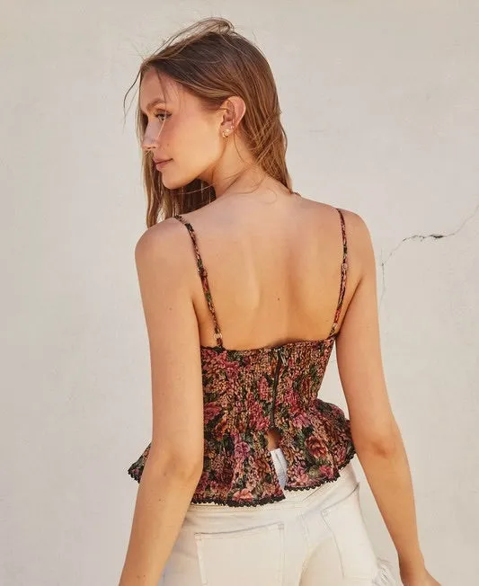 Rosé All Day Peplum Top