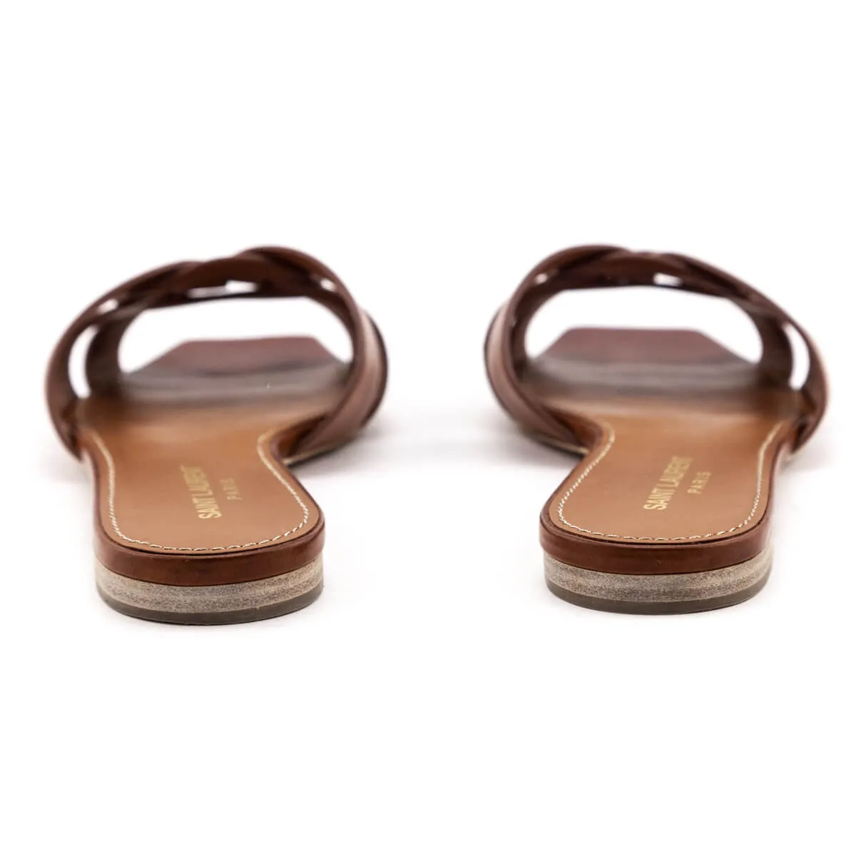 Saint Laurent Amber Nu Pieds Tribute Slide Sandals Size US 8.5 | EU 38.5