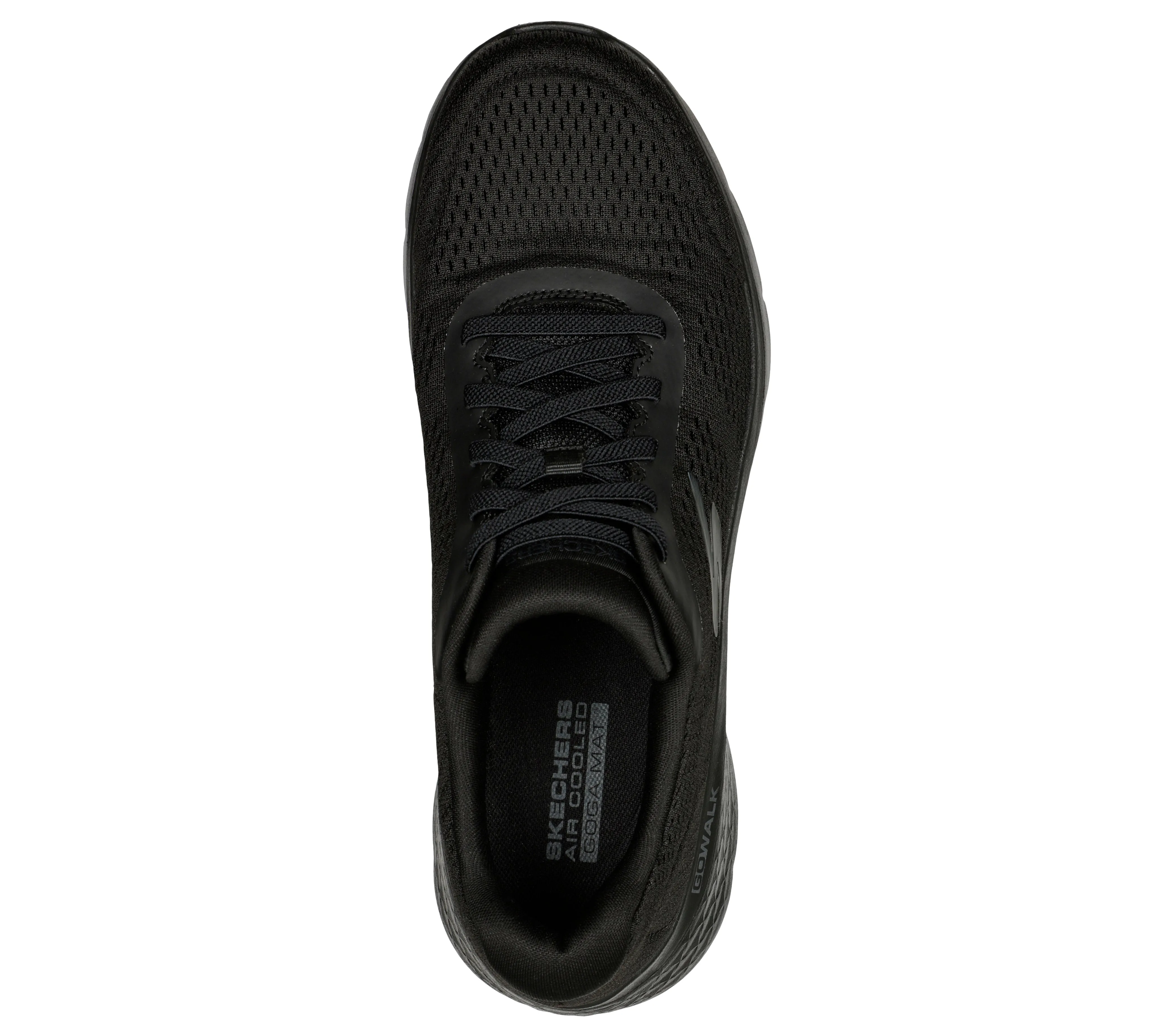 Skechers 216486/BBK Black Mens Go Walk Flex- Remark Casual Comfort Slip On Elastic Lace Trainers