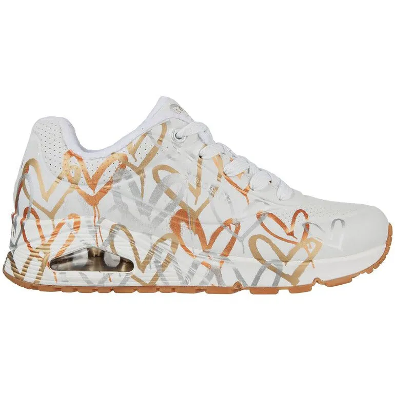 Skechers Women's Trainer x JGoldcrown: Uno155523 WHITE