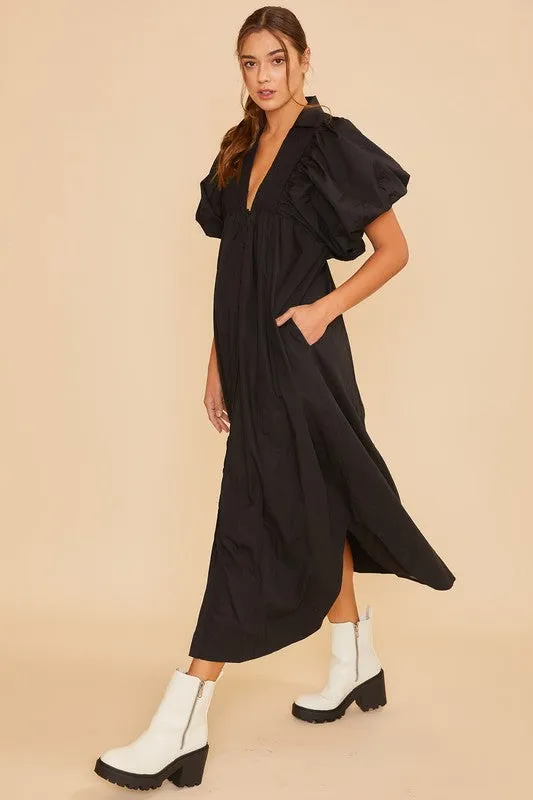 Smocked Midi Dress