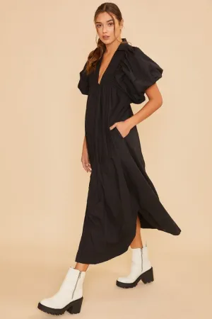 Smocked Midi Dress