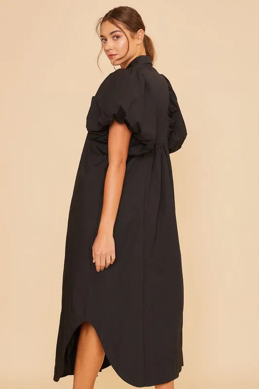 Smocked Midi Dress