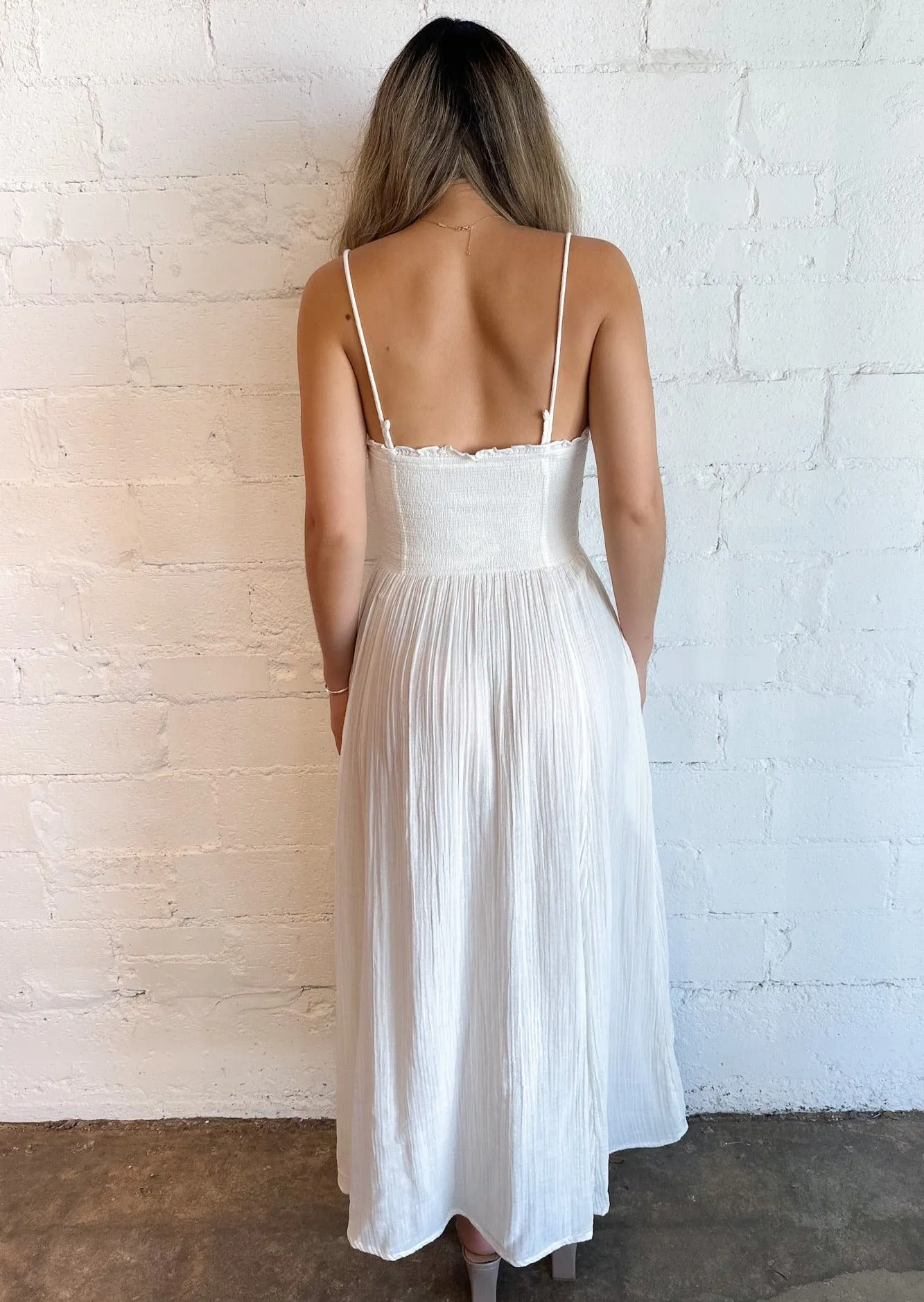 Solid Sweet Nothings Midi Dress