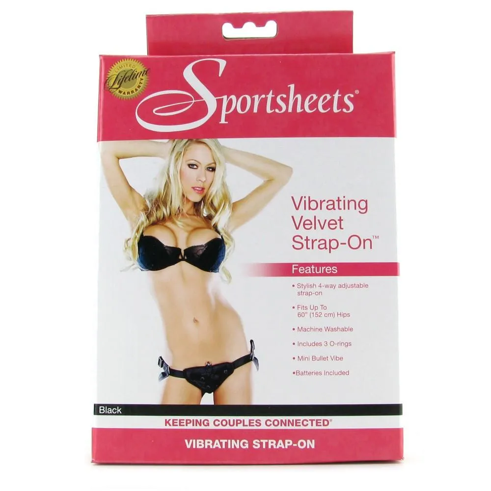 Sportsheets Vibrating Velvet Strap-On Harness