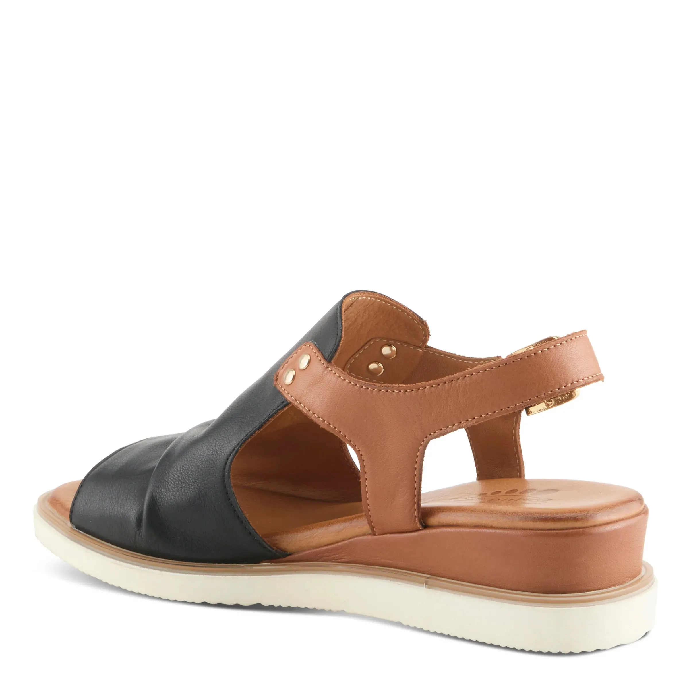 Spring Step Women's Locals Wedge Sandals - Black/Multi