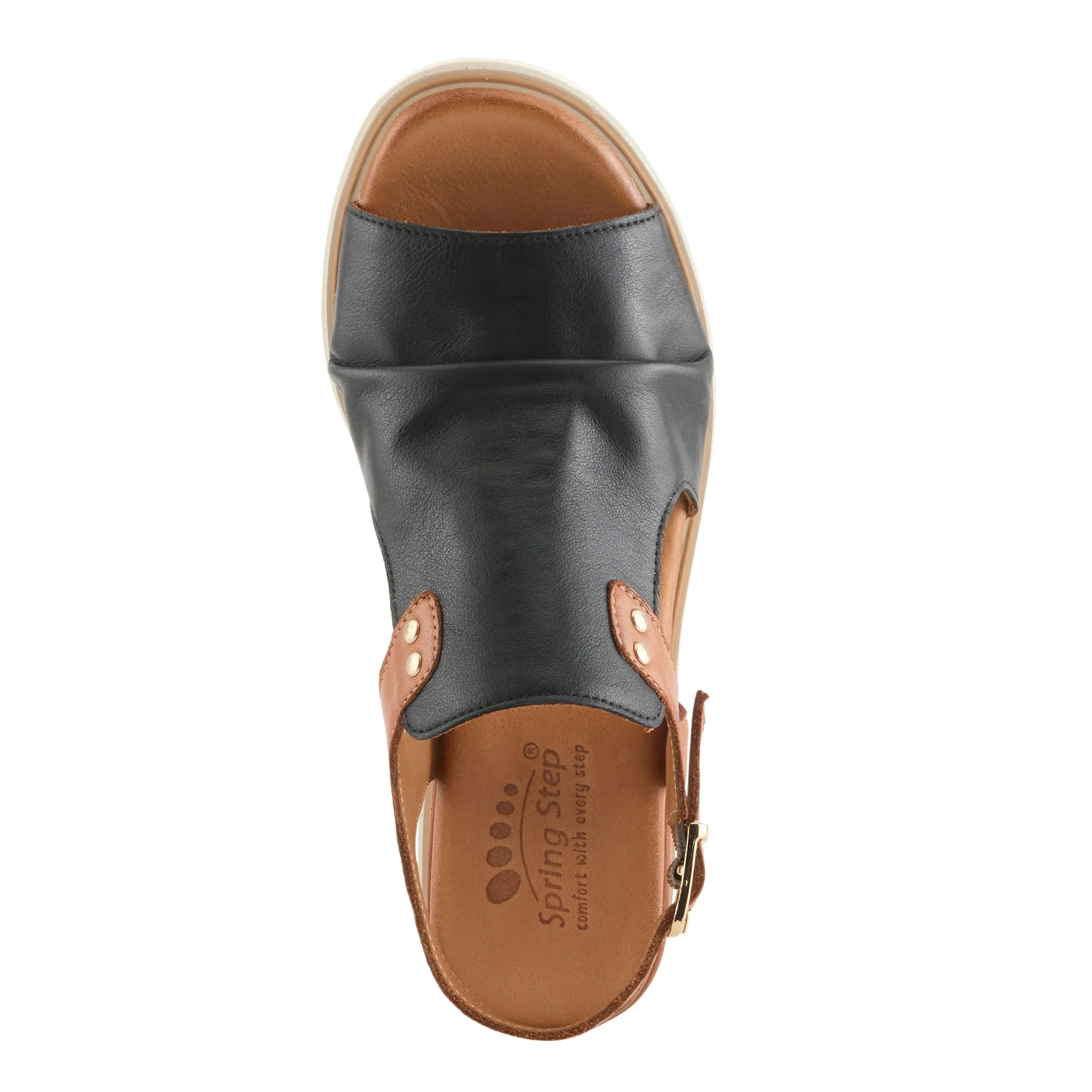 Spring Step Women's Locals Wedge Sandals - Black/Multi