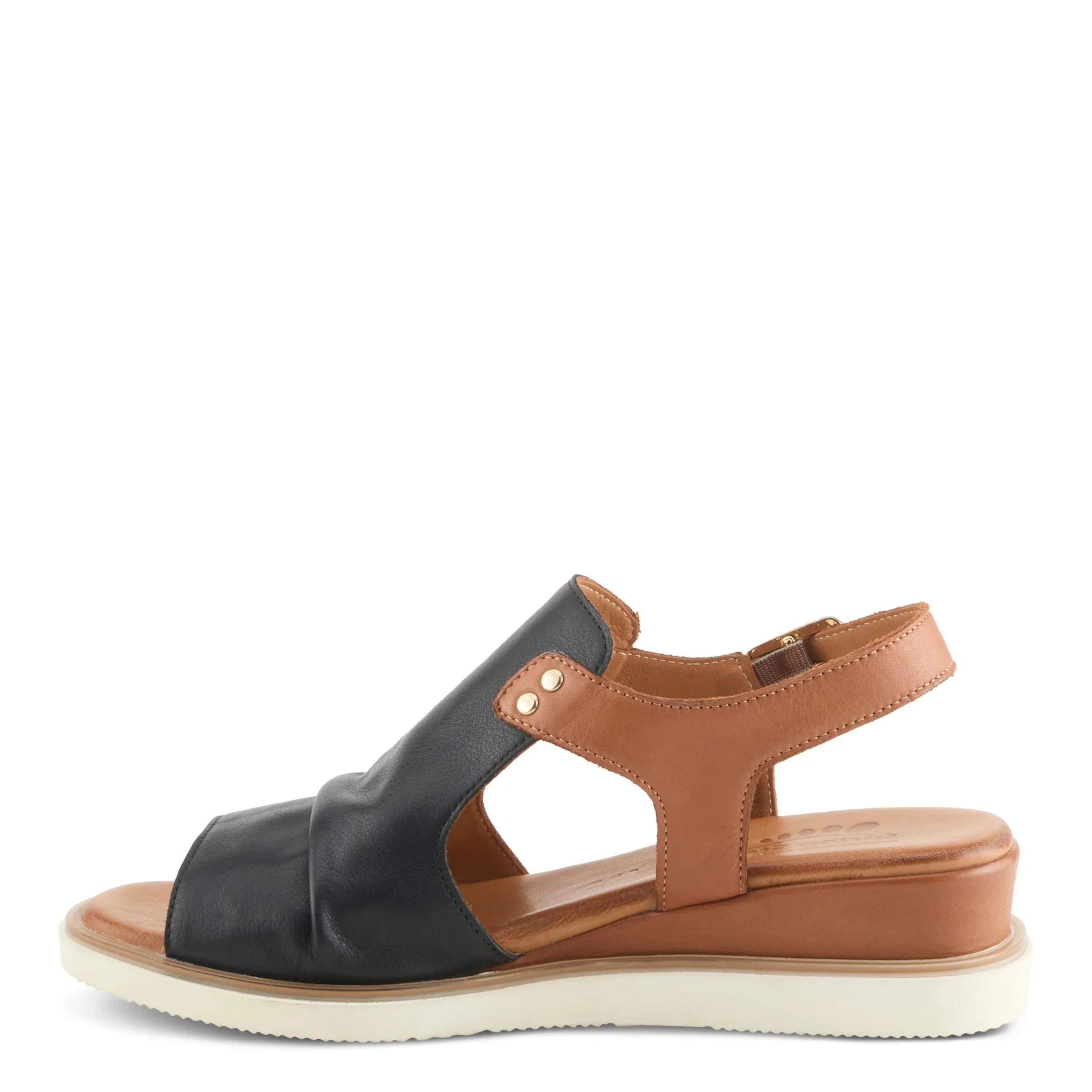 Spring Step Women's Locals Wedge Sandals - Black/Multi