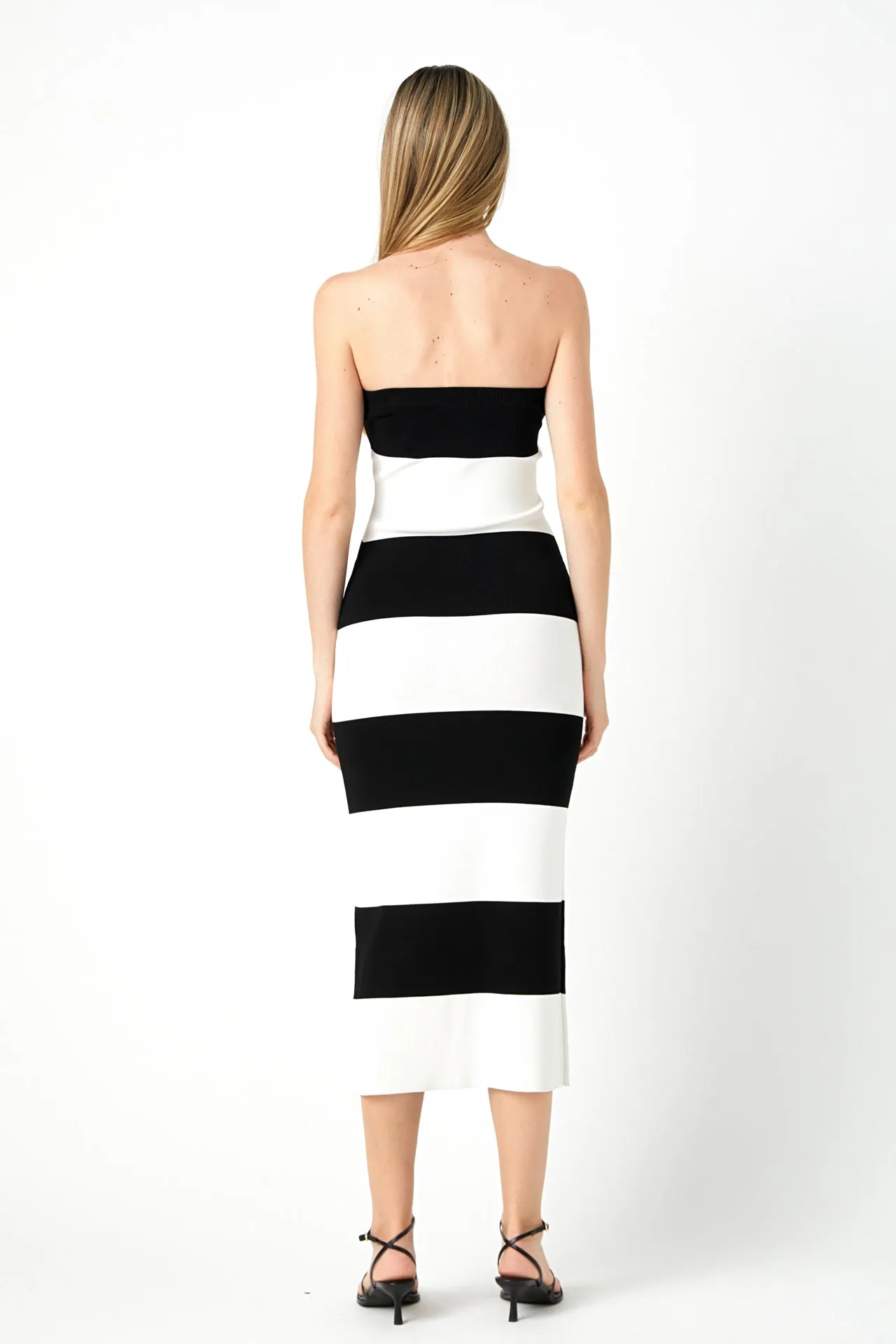Stripe Tube Mini Dress