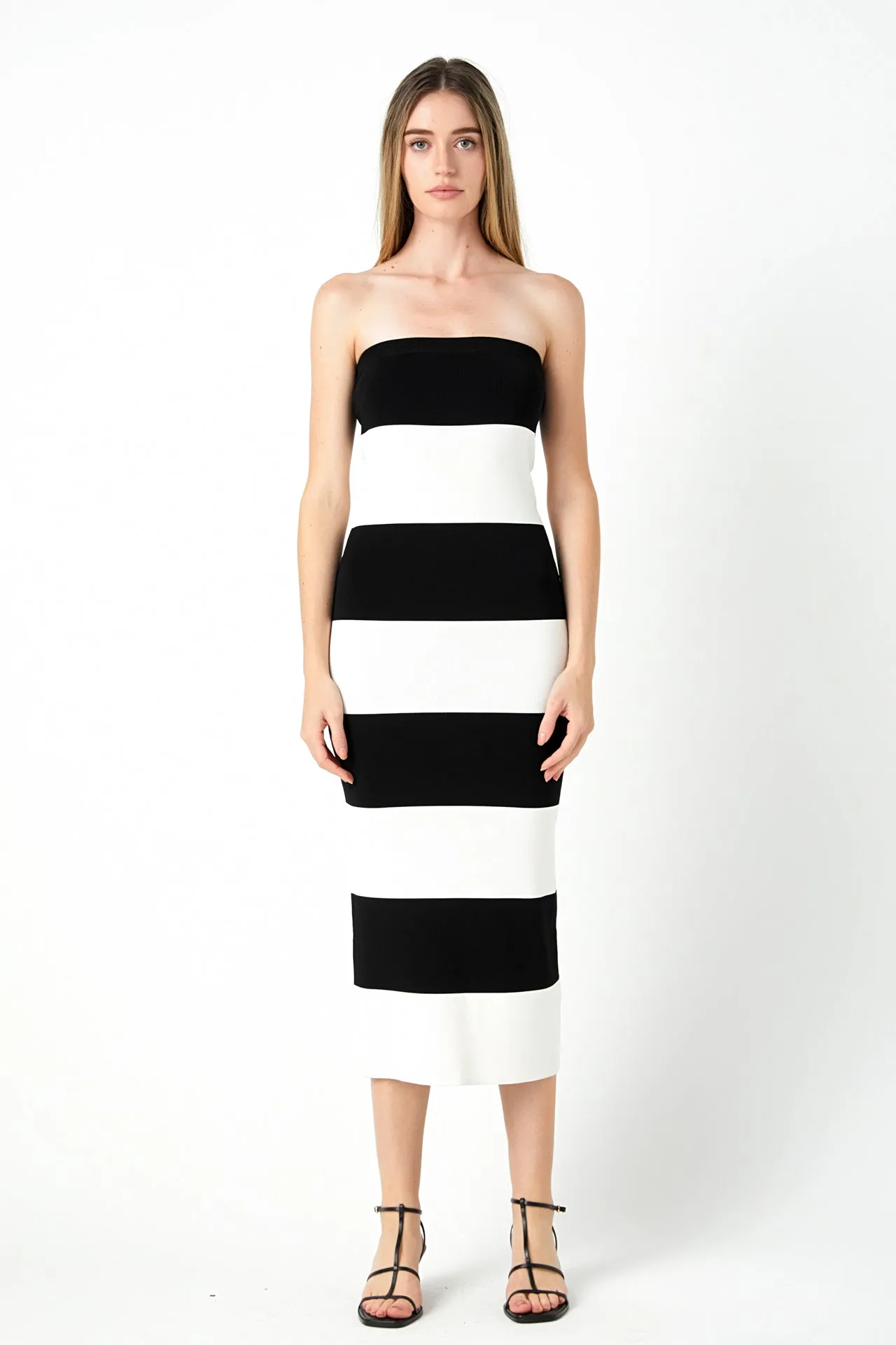 Stripe Tube Mini Dress