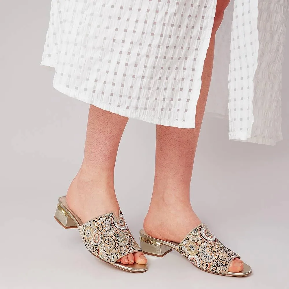 Tammy Beige Suede Heels