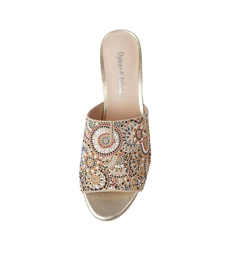 Tammy Beige Suede Heels