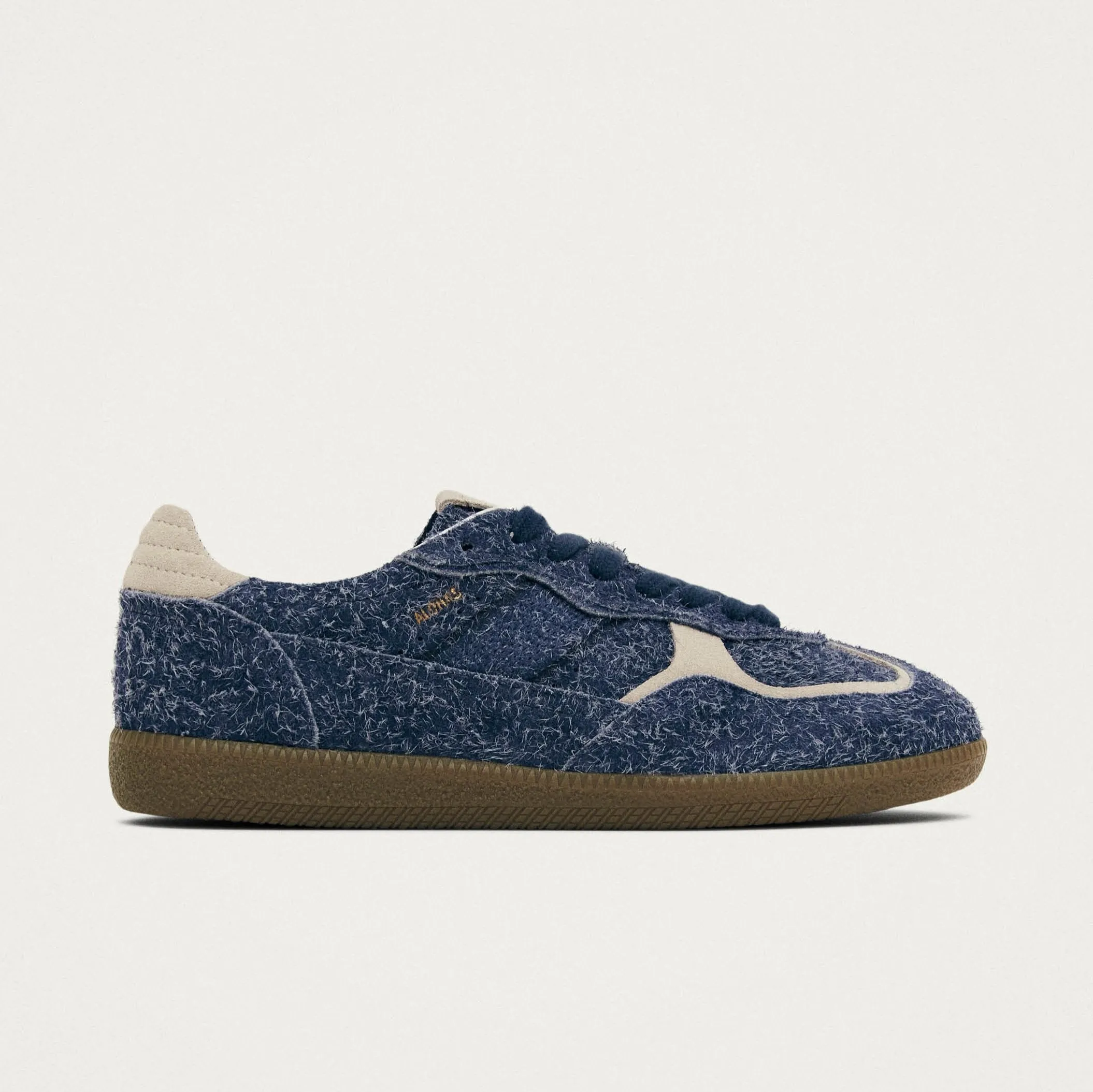 Tb.490 Rife Suede Fuzzy Blue Leather Sneakers
