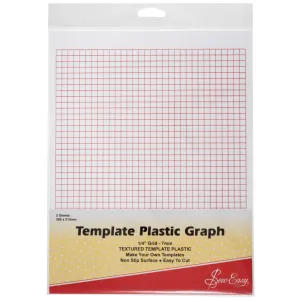 Template Graph Plastic - Non-Slip, Easy To Cut 2 Pack