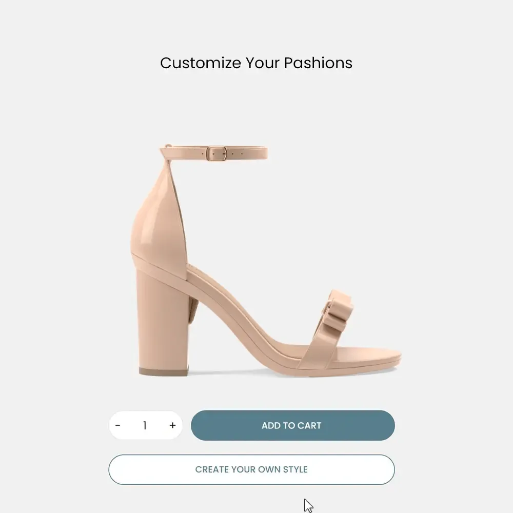 The Pashionista - Sand Patent Bow   Block Heel Kit 4 Sand - FINAL SALE