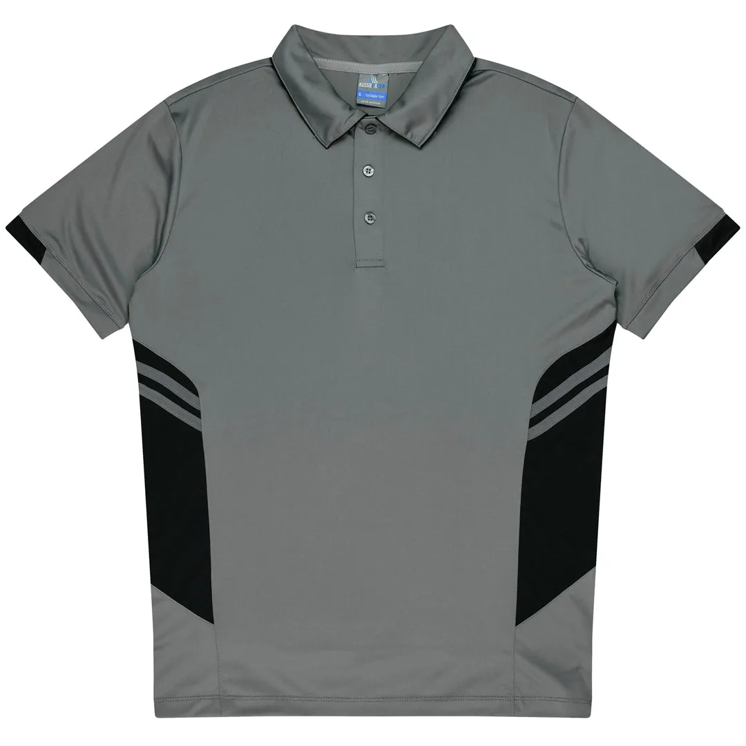 The Tasman Polo | Mens | Short Sleeve | Grey Base
