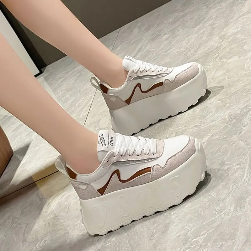 Thick Bottom Platform Sneakers for Women Footwear