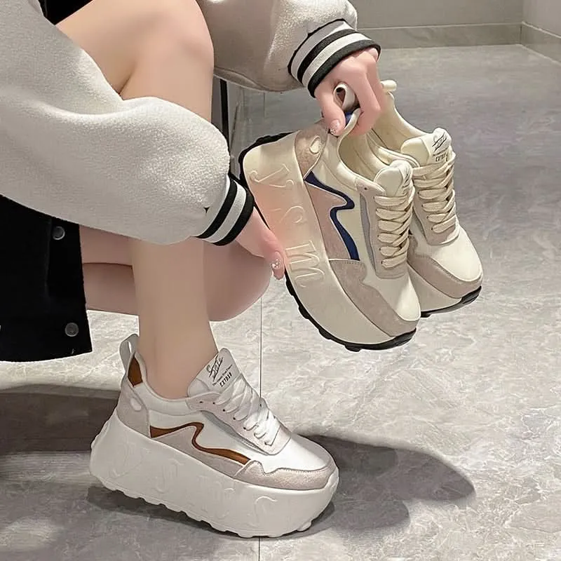 Thick Bottom Platform Sneakers for Women Footwear