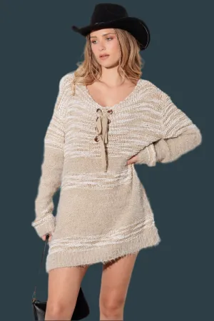 Tie Me Up Sweater Dress
