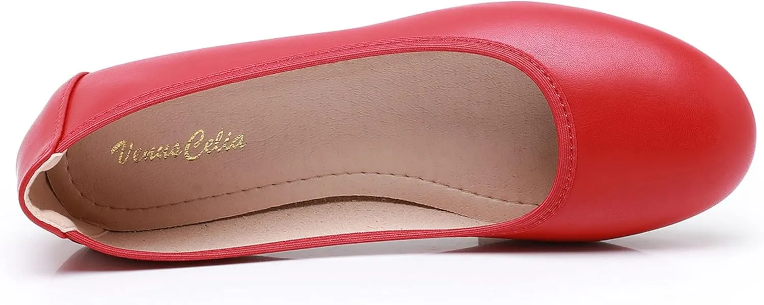 VenusCelia Women's Ladylike Steps Flats