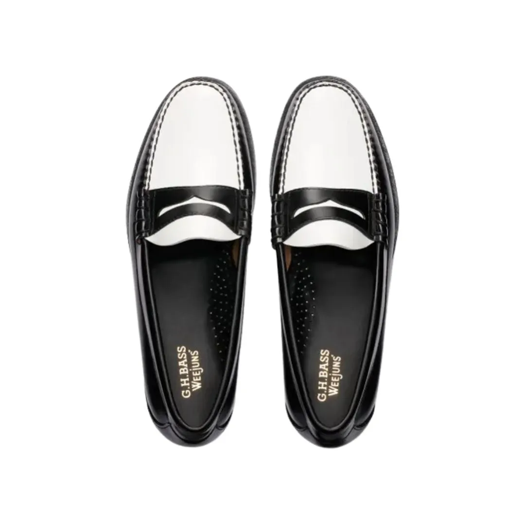 Whitney Easy Weejun Loafer (Black   White)