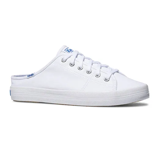 Women's Kickstart Mule Canvas White (WF61986)