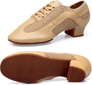 Women's Social Dance Shoes Breathable Lightweight Beginners Rubber Sole Outdoor Performance Party Dance Shoes Ballroom Dance Pratice Shoes (Color : Brown-3.5CM/1.37In, Size : 8) Women's Social Dance Shoes Breathable Lightweight Beginners Rubber Sole Outdoor Performance Party Dance Shoes Ballroom Dance Pratice Shoes (Color : Brown-3.5CM/1.37In, Size : 8)