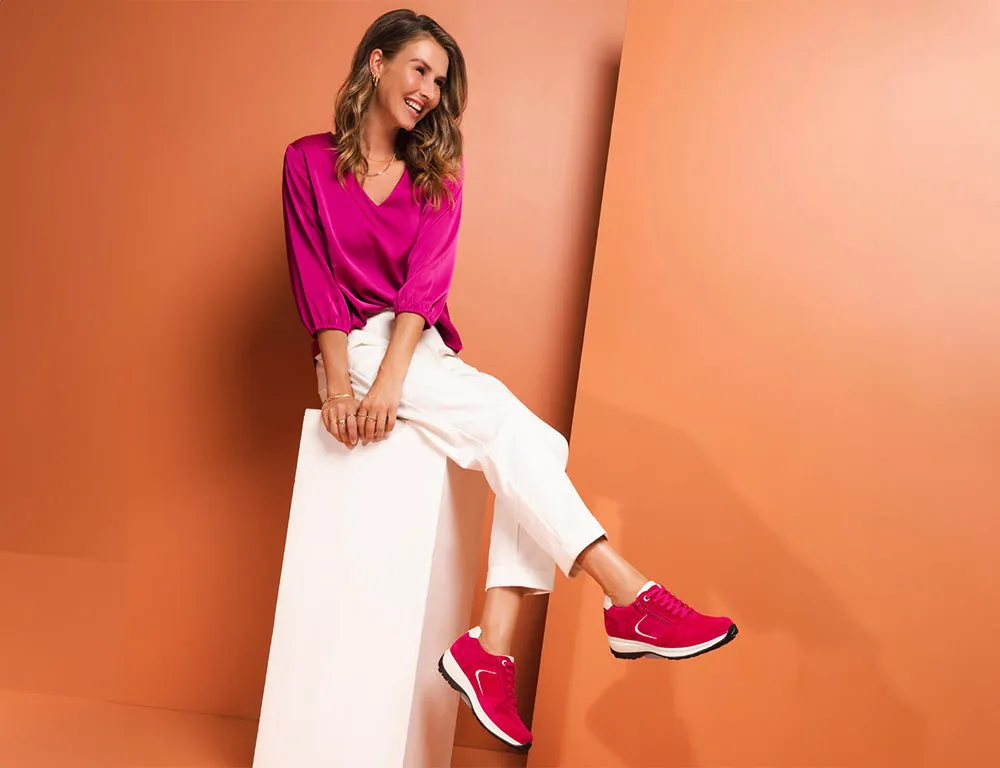 Womens Zip Jersey Magenta Trainers