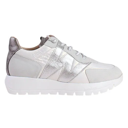 Wonders wedge trainers white /silver A2464