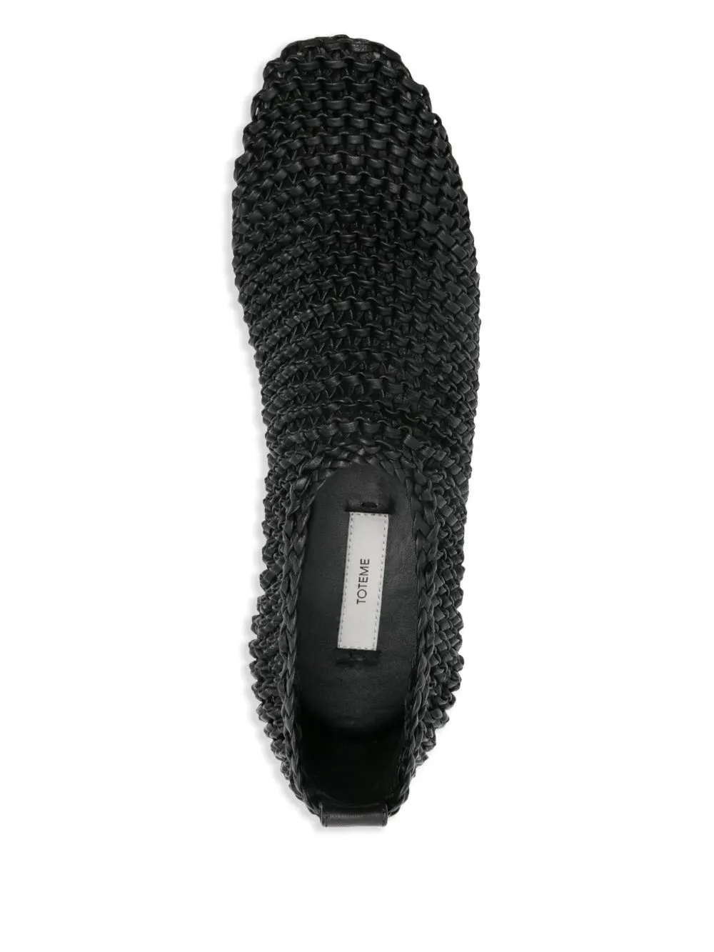 Woven Leather Ballerinas