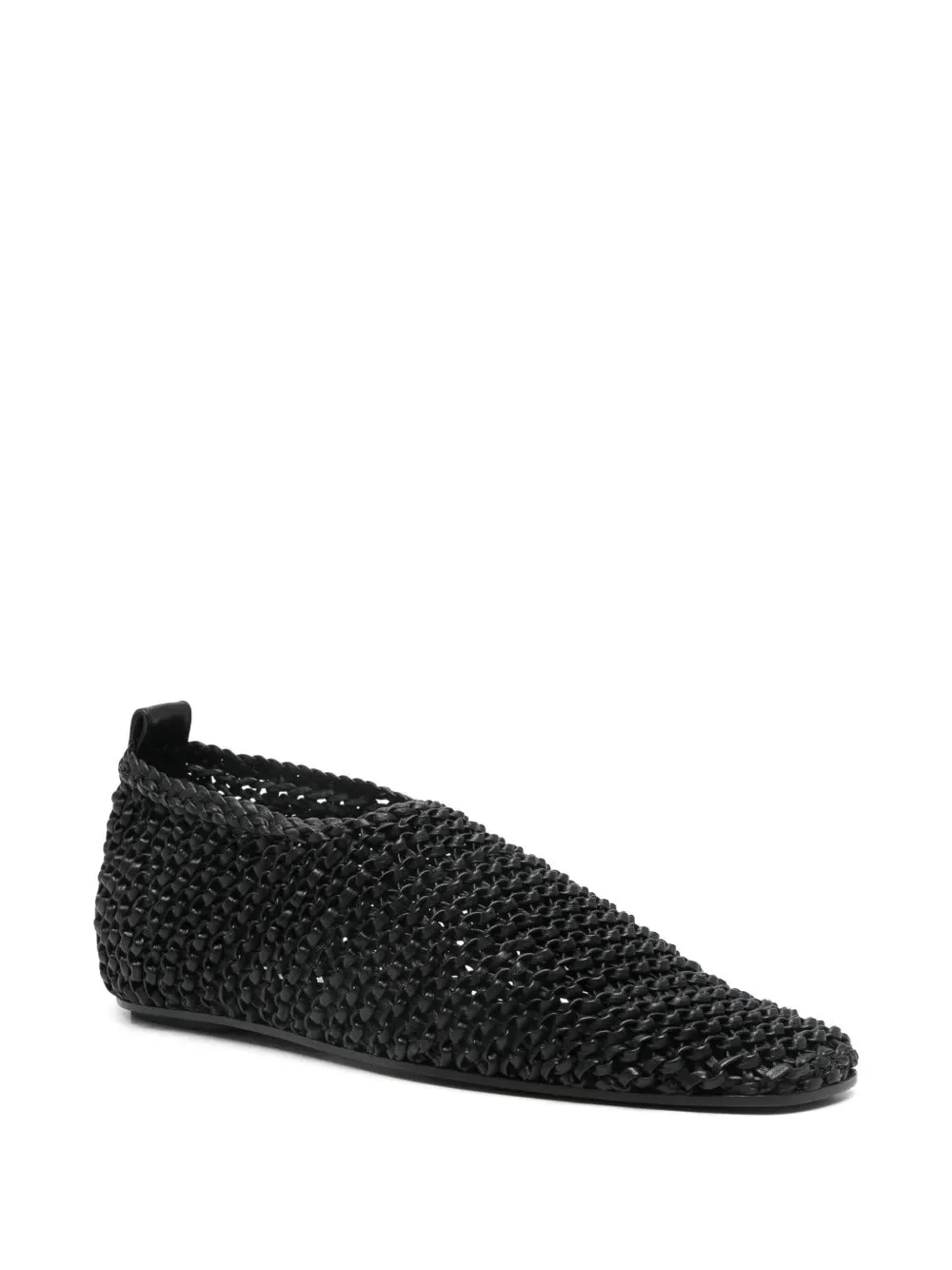 Woven Leather Ballerinas