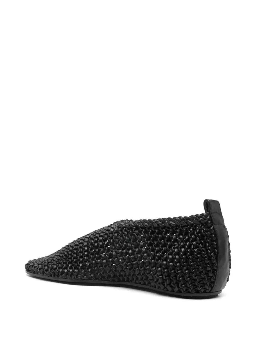 Woven Leather Ballerinas