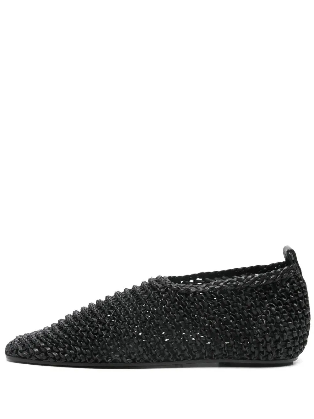 Woven Leather Ballerinas